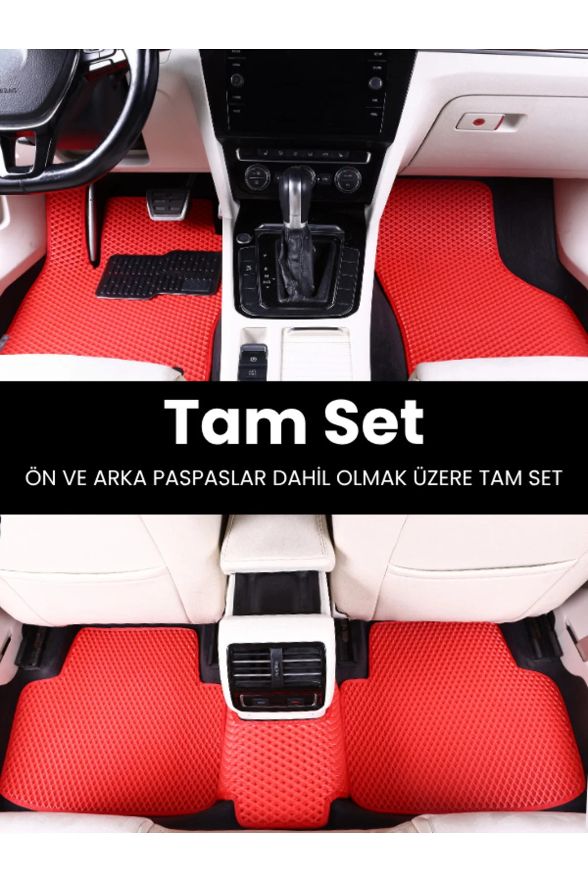 AUDİ-A4-SEDAN-(2015-2025) İÇİN EVA İÇ PASPAS TAKIMI (METAL TOPUKLUK DAHİL)