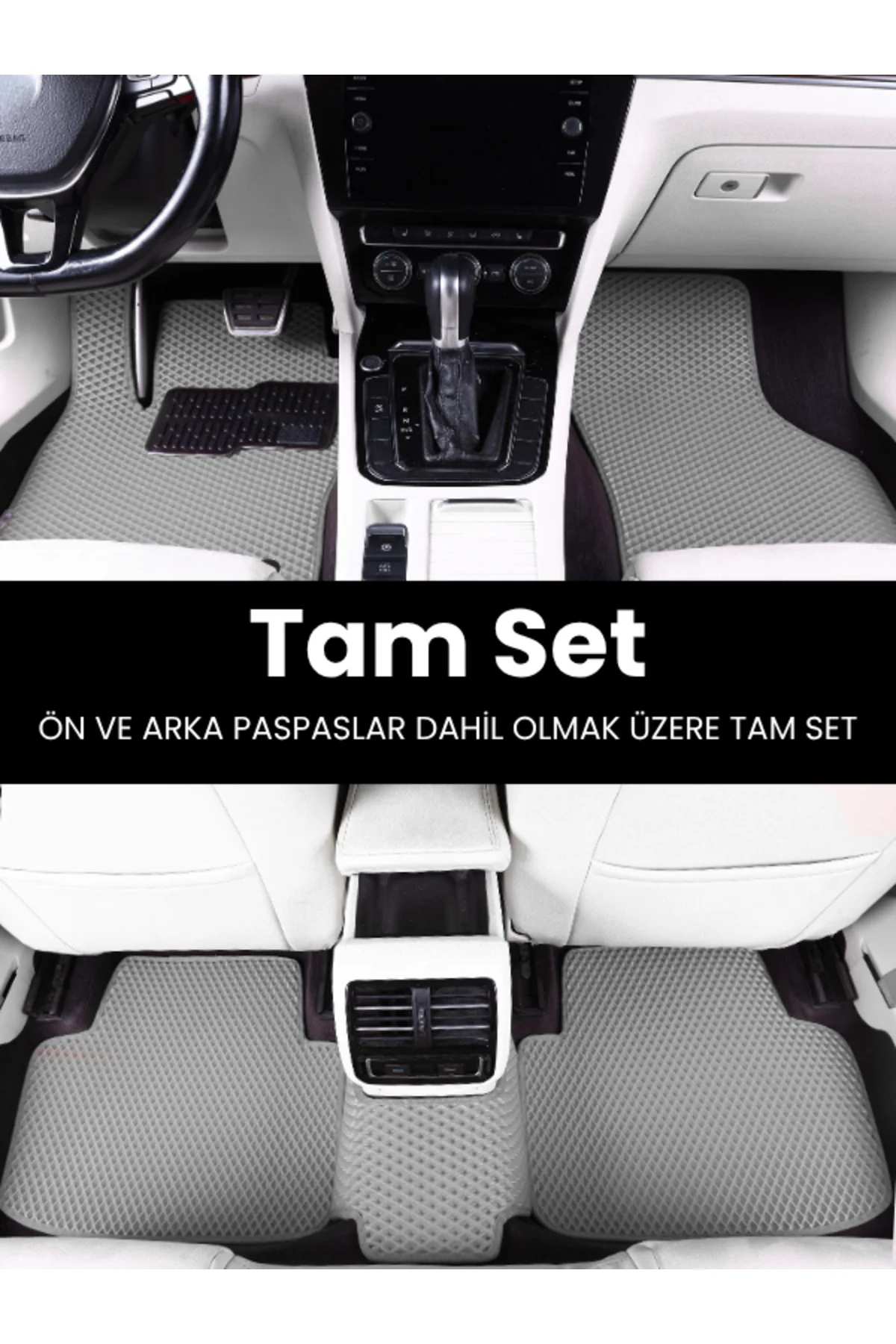 FORD-COURIER-(2013-2023) İÇİN EVA İÇ PASPAS TAKIMI (METAL TOPUKLUK DAHİL)