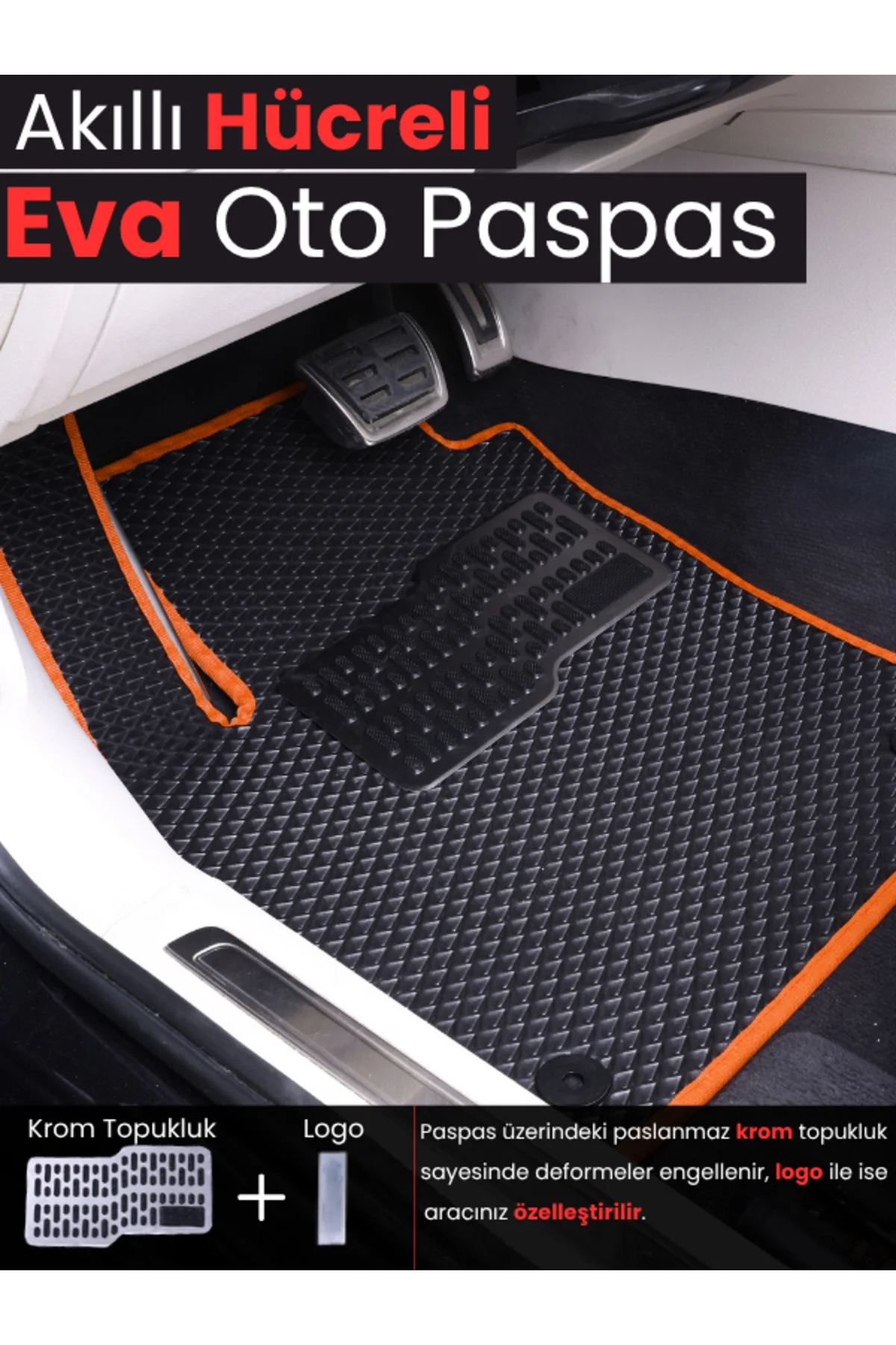 MERCEDES-BENZ-EQB-(2021-2025) İÇİN EVA İÇ PASPAS TAKIMI (METAL TOPUKLUK DAHİL)