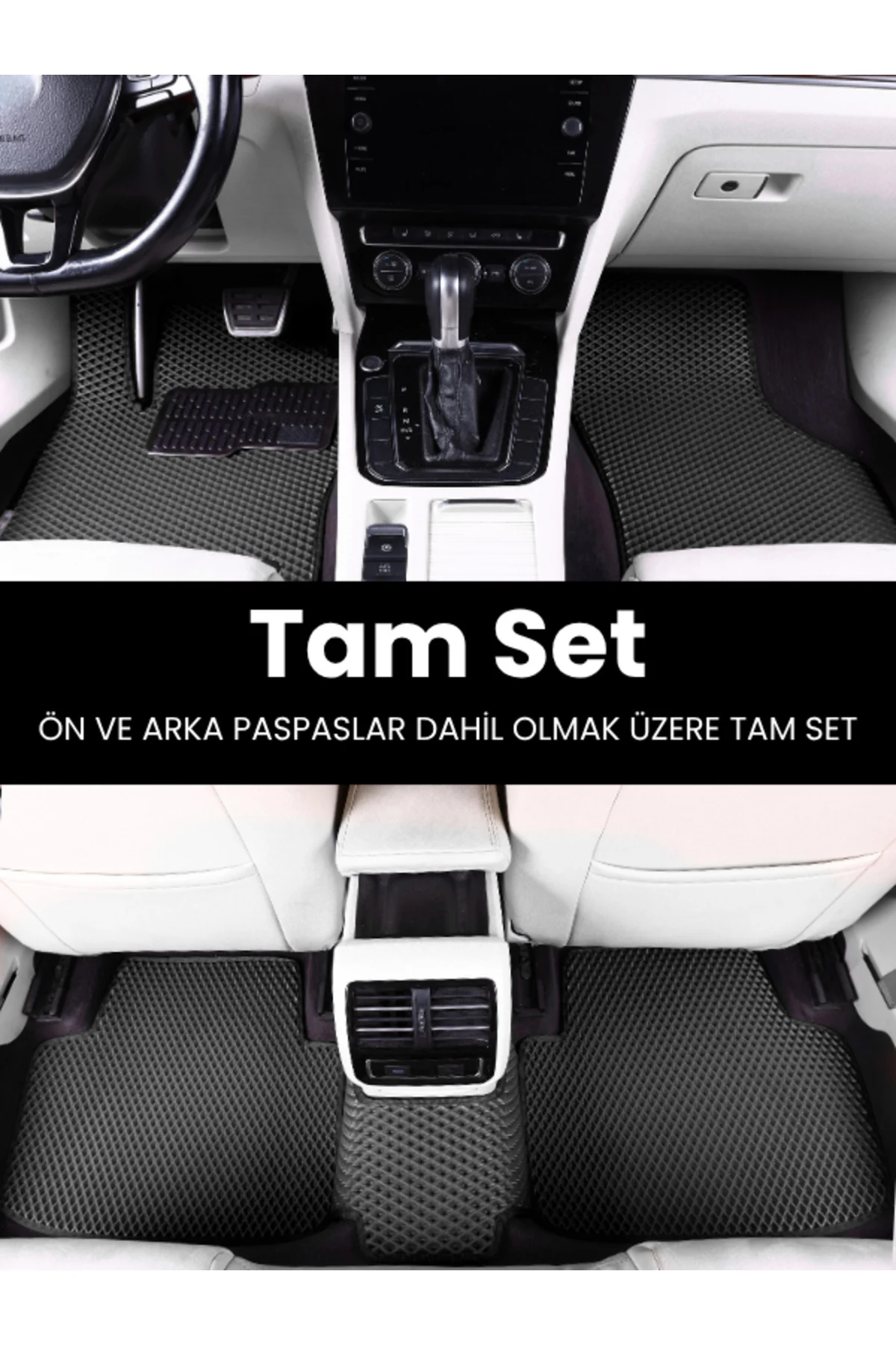 VOLKSWAGEN-T-ROC-(2017-2025) İÇİN EVA İÇ PASPAS TAKIMI (METAL TOPUKLUK DAHİL)