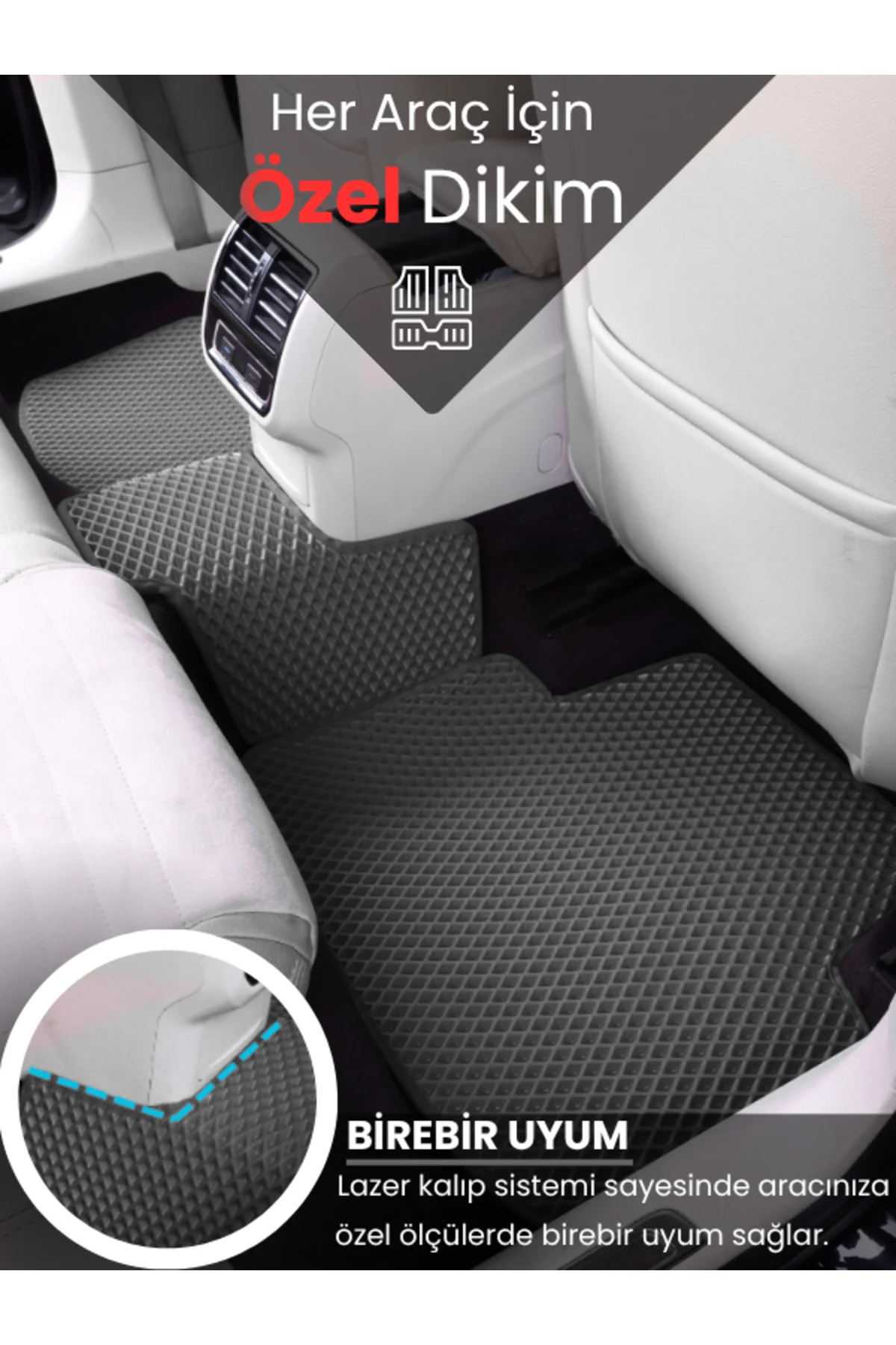 MERCEDES-BENZ-E SERİSİ-W212-(2009-2012) İÇİN EVA İÇ PASPAS TAKIMI (METAL TOPUKLUK HARİÇ)