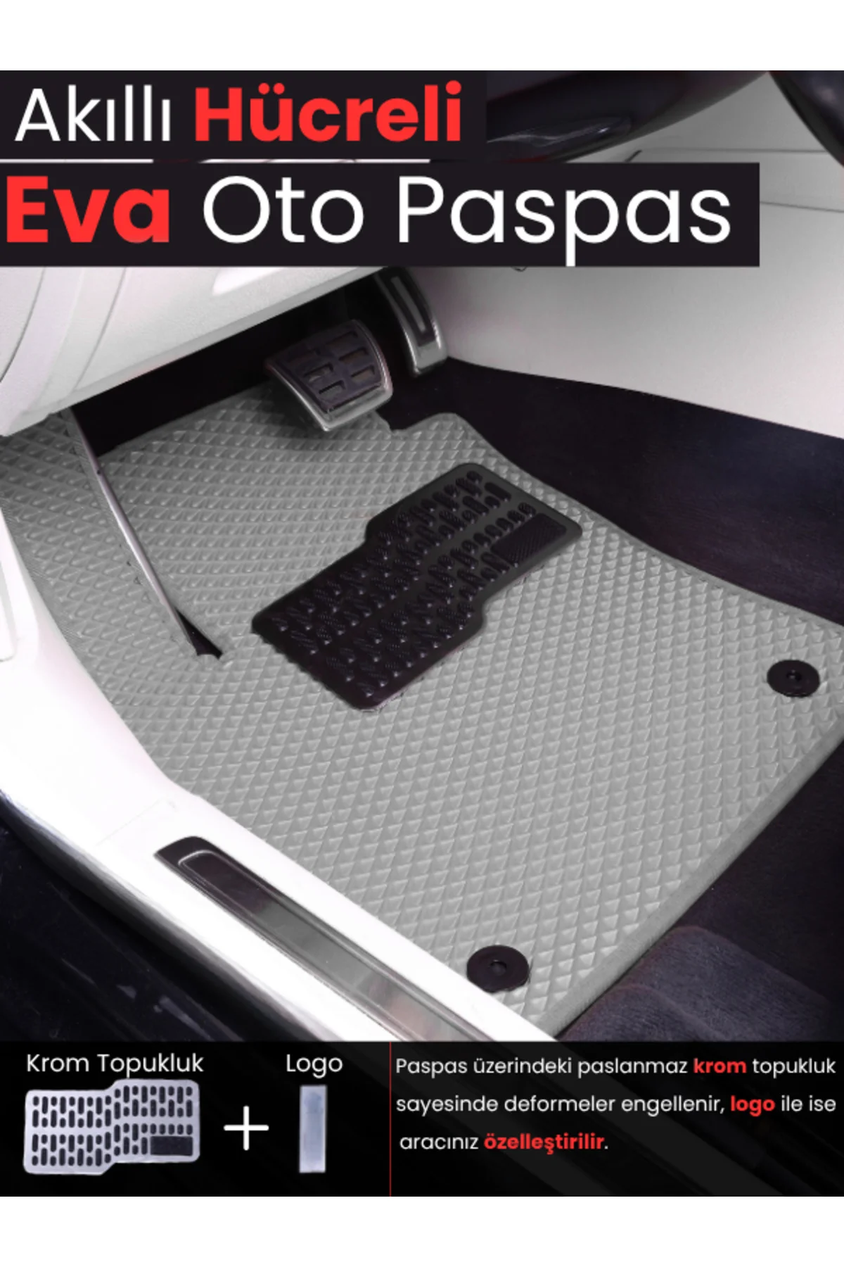 MERCEDES-BENZ-CLA-(2013-2018) İÇİN EVA FUL PASPAS TAKIMI (METAL TOPUKLUK DAHİL)